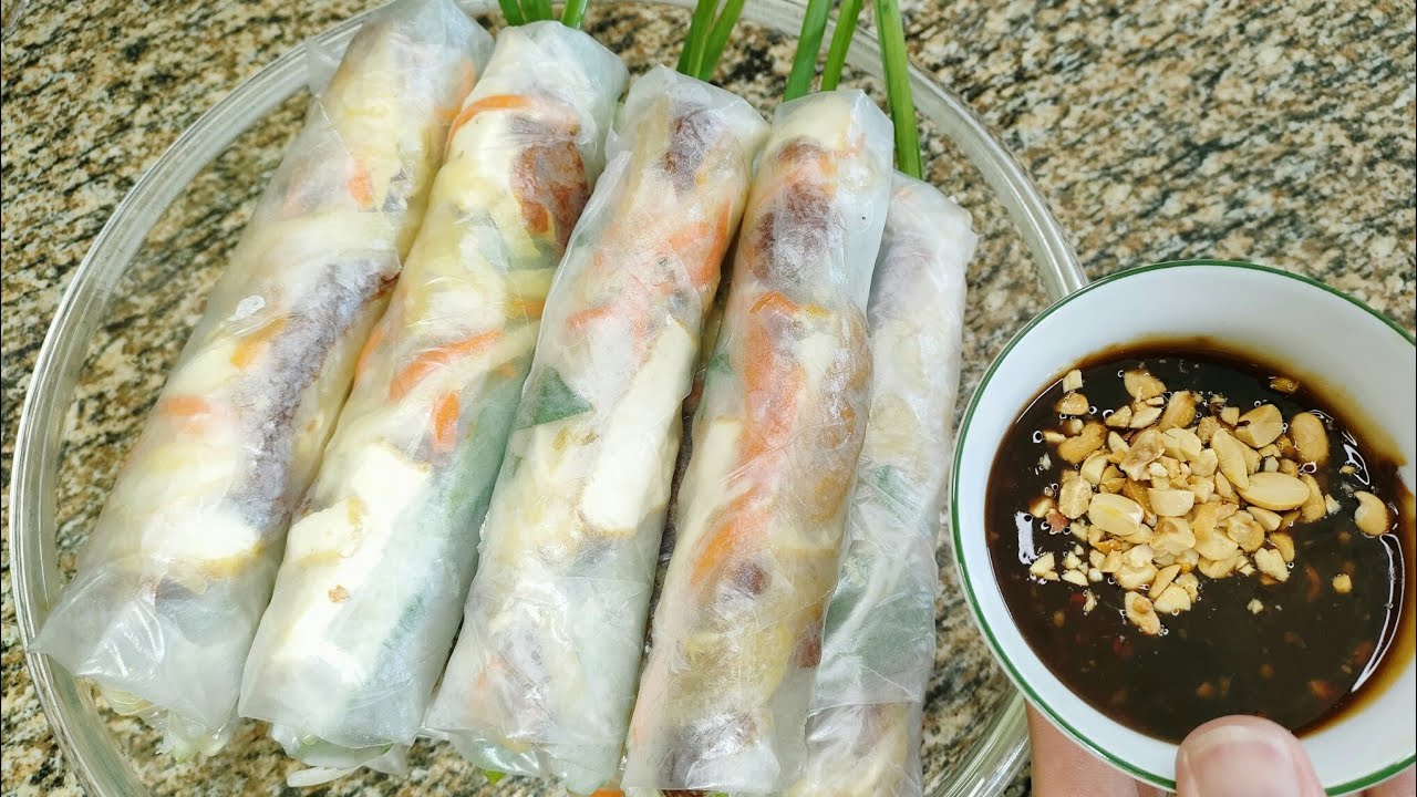 Cách làm Gỏi Cuốn Chay ngon - Món Ăn Ngon Mỗi Ngày