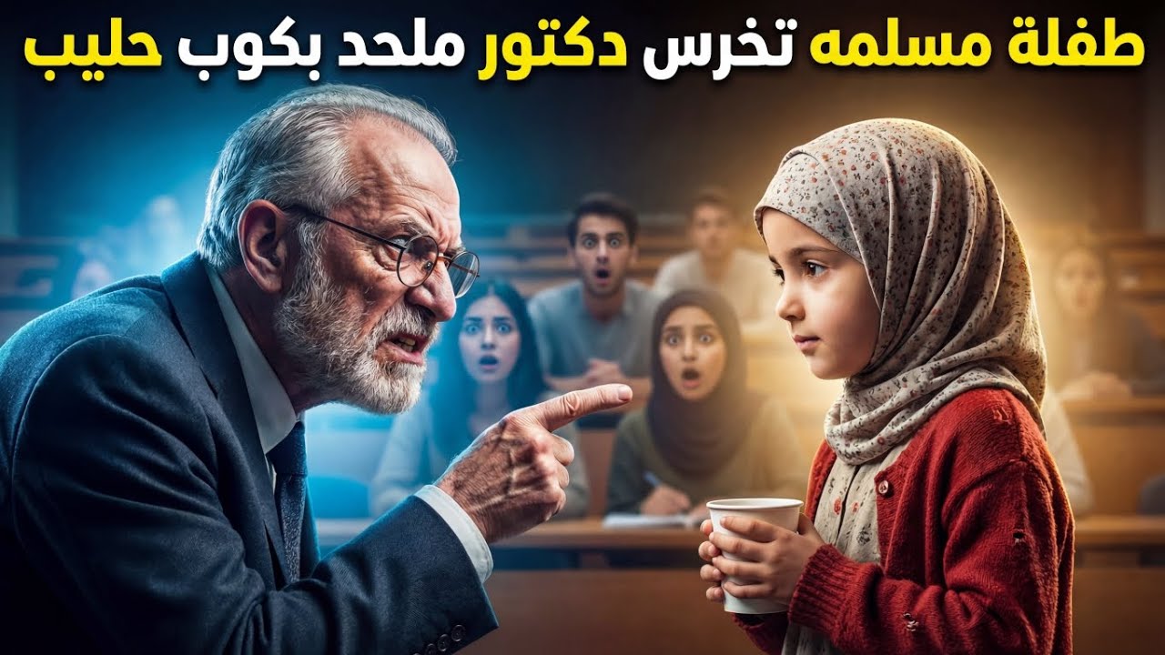 قصة الطفلة المسلمة التي دمرت اشهر عالم ملحد كليا وكانت سبباً في إسلامه أمام المدينه بأكملها