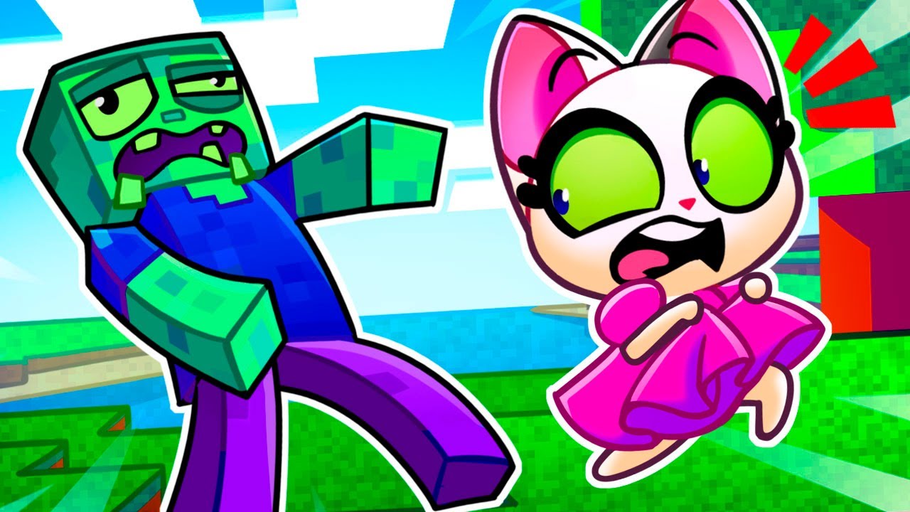 Minecraft and 💖🖤 Pink VS Black Color Challenge for Kids 😻 by Purr-Purr