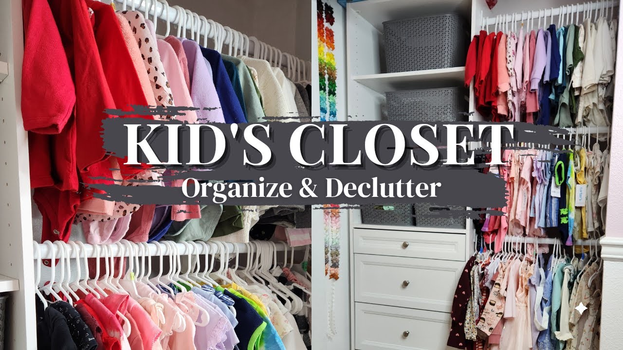 KIDS CLOSET ORGANIZATION + DECLUTTER // Going Through my Toddler's Clothes (Speed Cleaning)