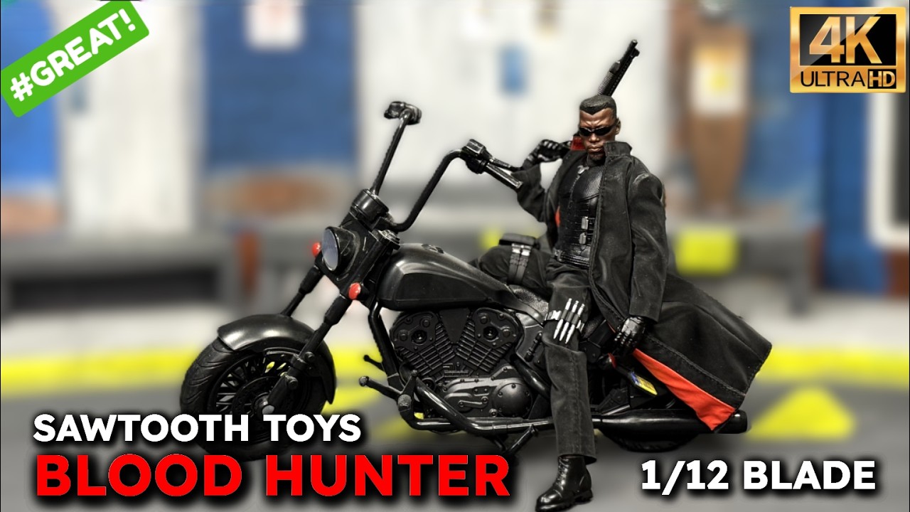 SawTooth Toys Blood Hunter aka Blade 1/12 action figure Unboxing & REVIEW #mezco #blade #marvel