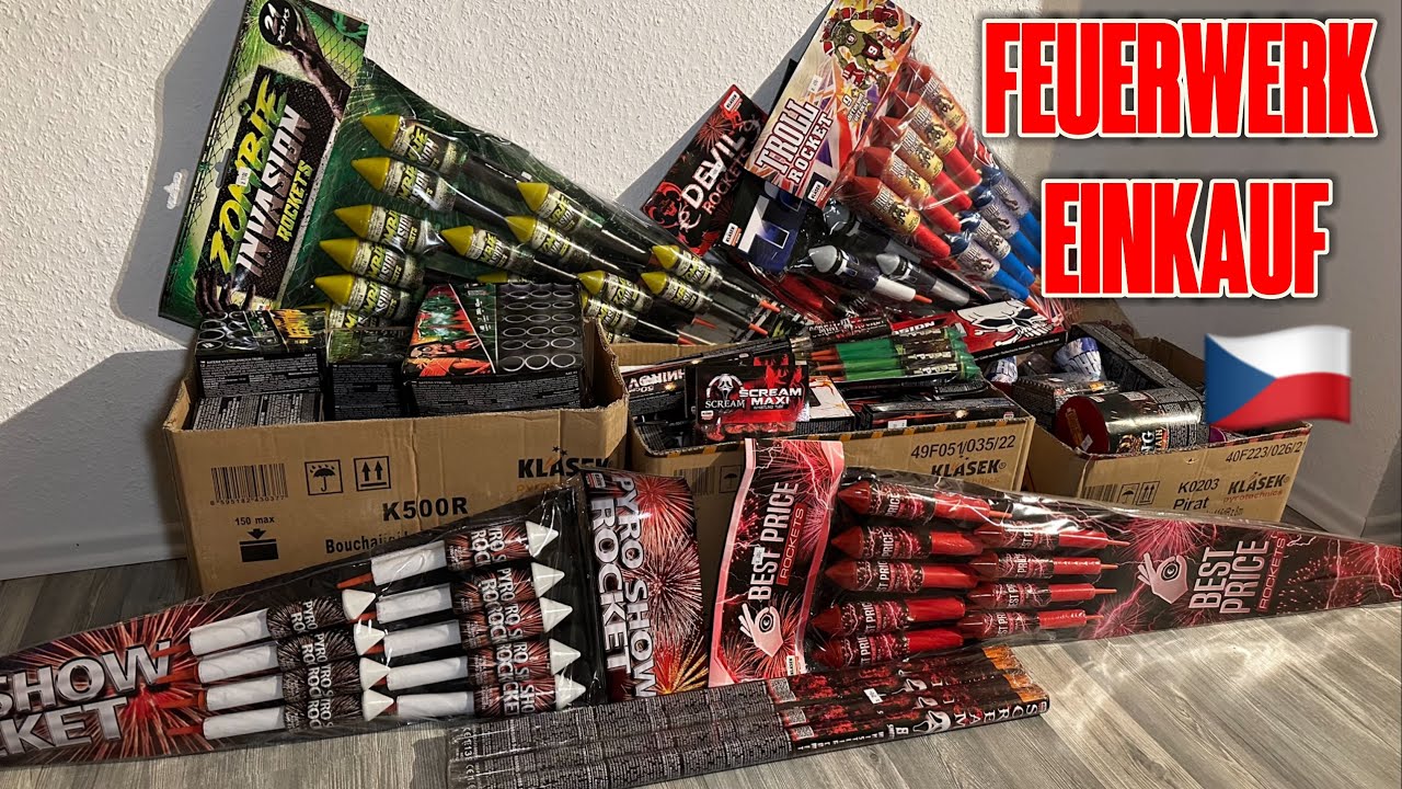 FEUERWERK EINKAUF IN TSCHECHIEN 🇨🇿🧨 | FEUERWERK UNBOXING 2023