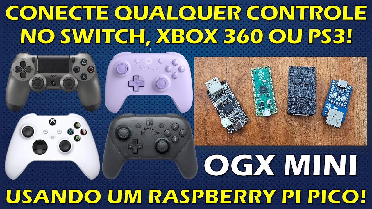 OGX MINI - CONECTE QUALQUER CONTROLE EM DIVERSOS CONSOLES! XBOX CLÁSSICO, 360, PLAYSTATION 3, SWITCH