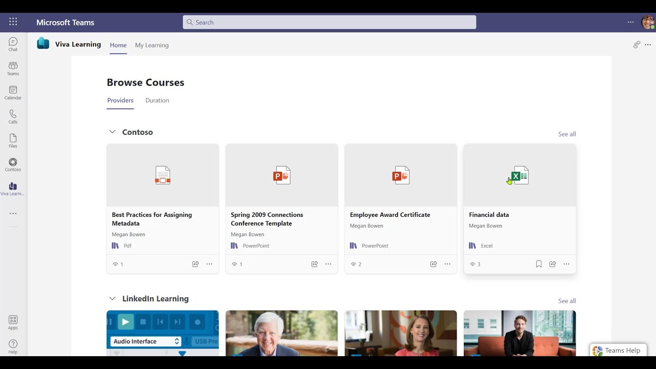 Showing Your Organizational Content in Viva Learning