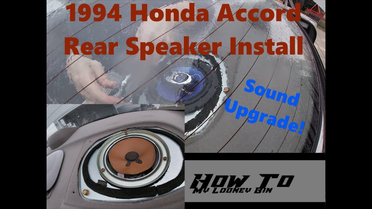 1994 Honda Accord Rear Speaker Install (93 94 95 96 97)