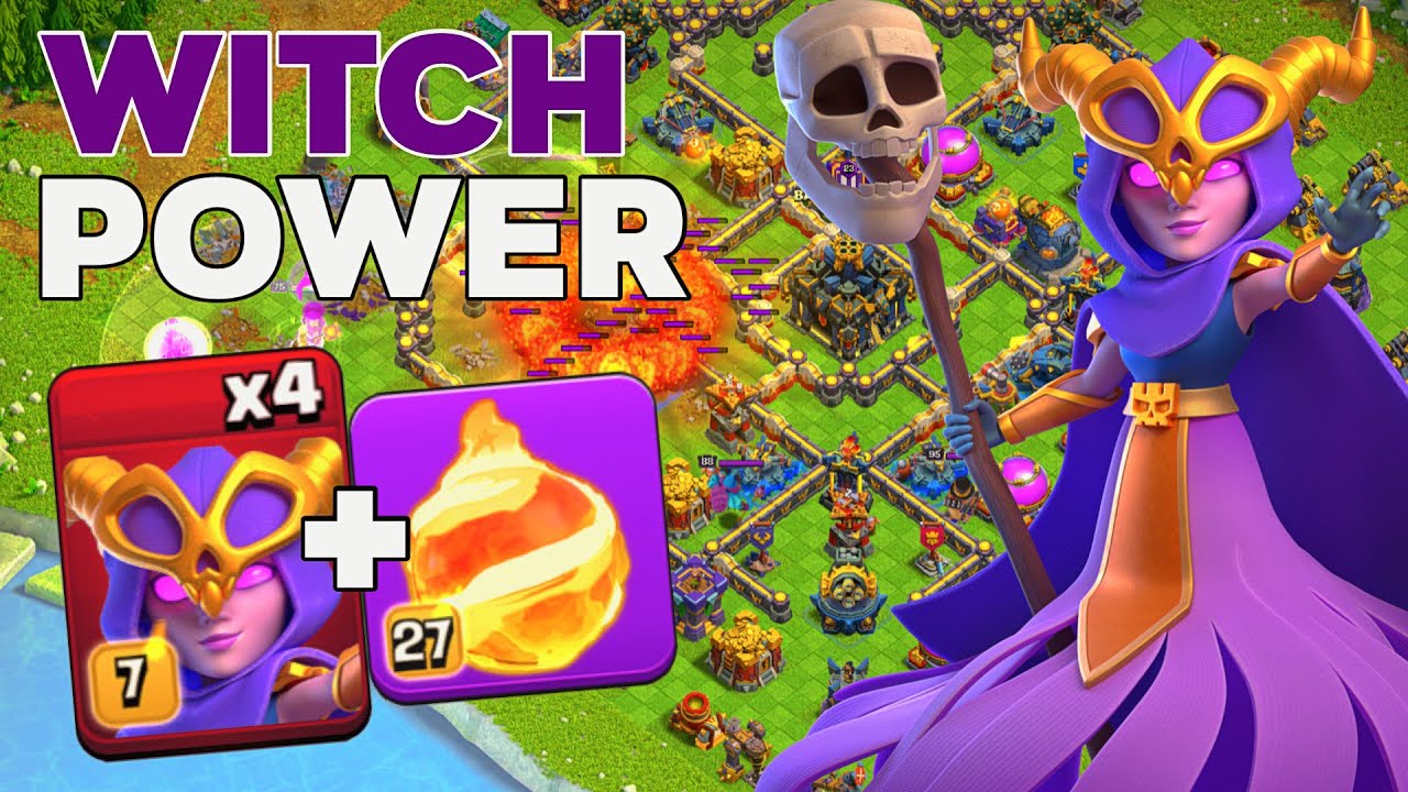 Stronger Now? TH17 Warden Walk Fireball Super Witch Crushing Legend League Bases!