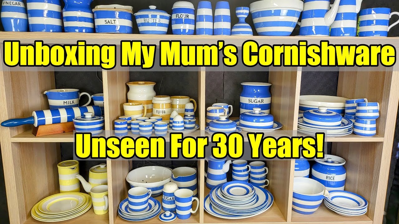 UNBOXING - My Mum's - T.  G. Green - CORNISH Kitchenware - CORNISHWARE - Unseen In 30 years!