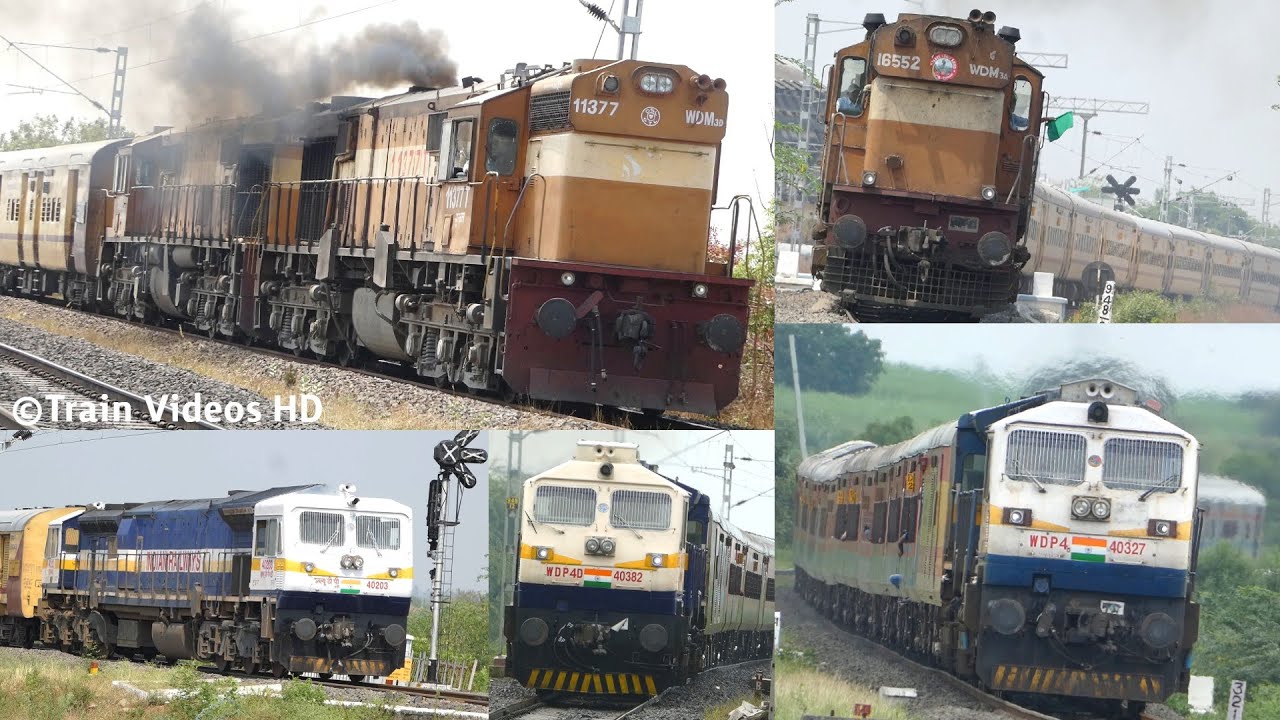 Diesel TRAINS in Nanded Division | Sachkhand & Tapovan Express | Train Videos Indian Railways