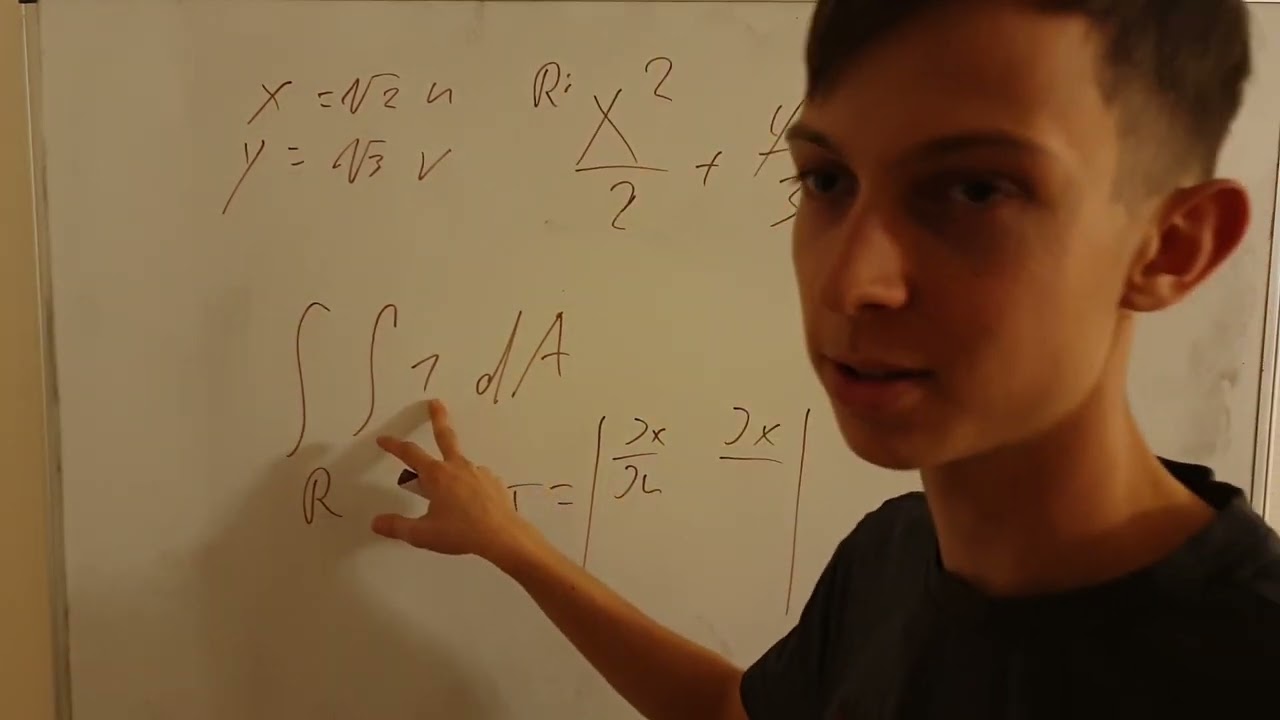 Double Integrating ellipse area by changing variables, using Jacobian