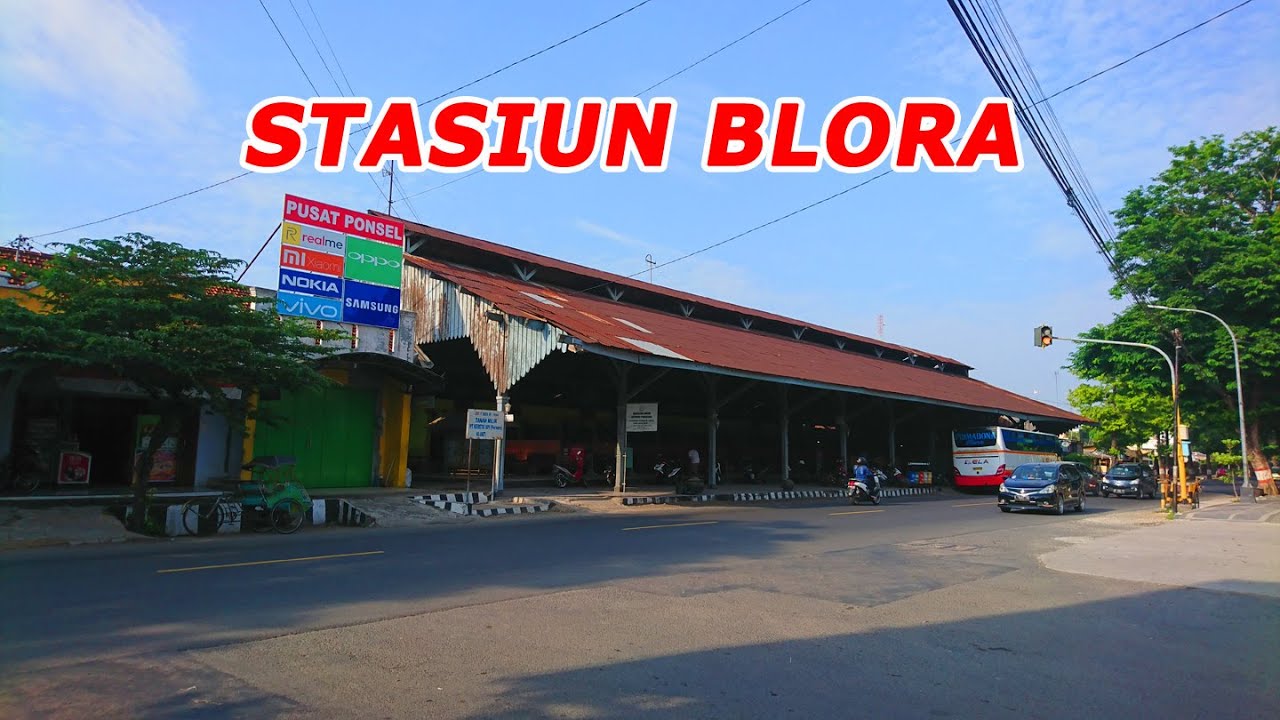 STASIUN BLORA || KINI MENJADI KOMPLEKS PERTOKOAN DAN PERHENTIAN BUS UMUM