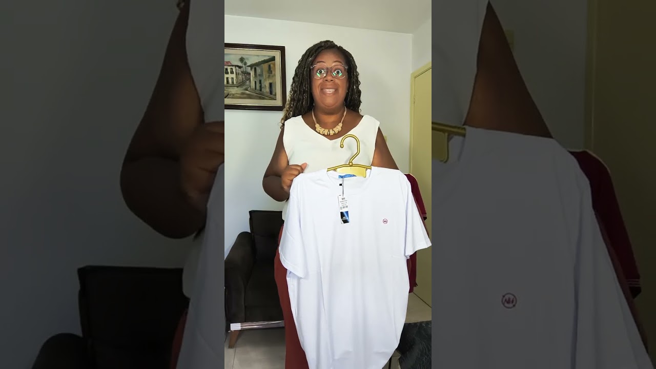 Look de milhões, camisa masculina plus size, vídeo descrição e provador