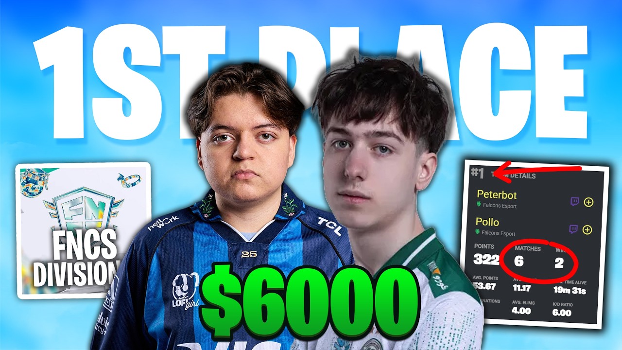 PeterBot занял 1-е место в финале FNCS DIVISION 1 ($6000)