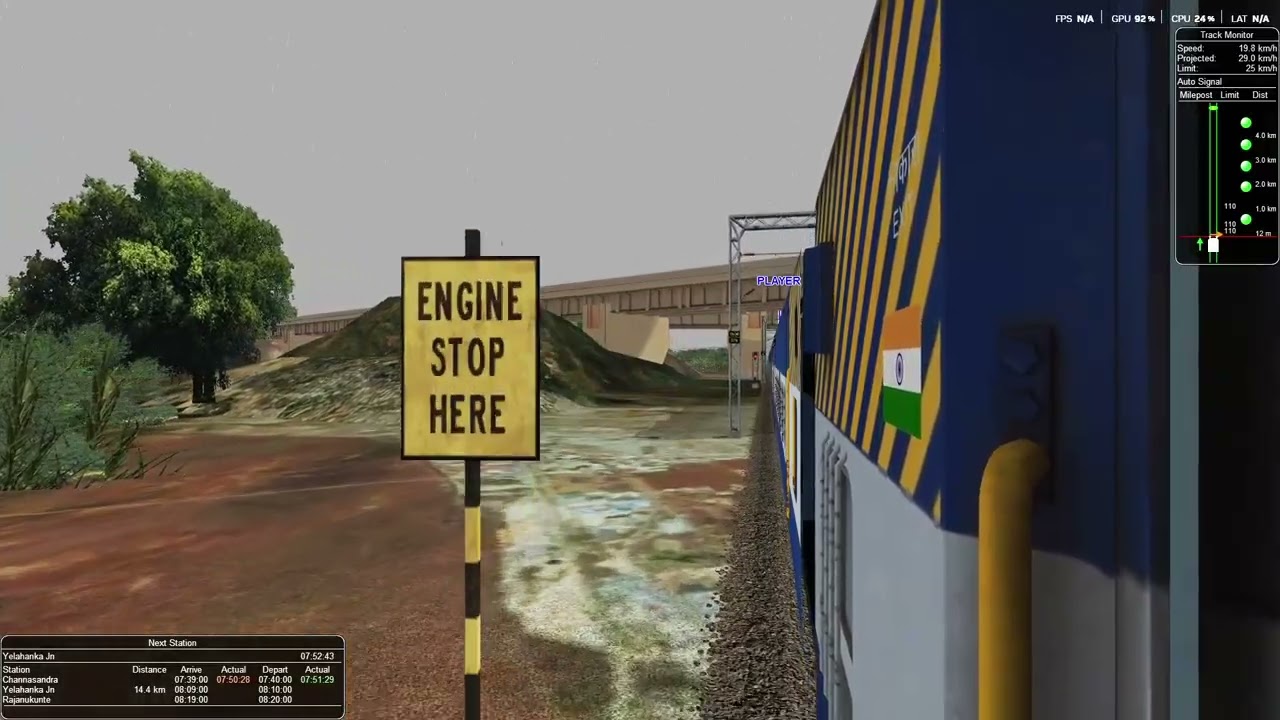 Good Old ICF Coaches with BZA WAP4 | BNC BZA Passenger | BNC - YNK Short Journey