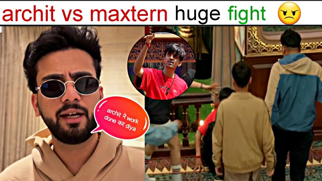 Archit vs maxtern huge fight 😡 the 50 show #elvishyadav #princenarula 
