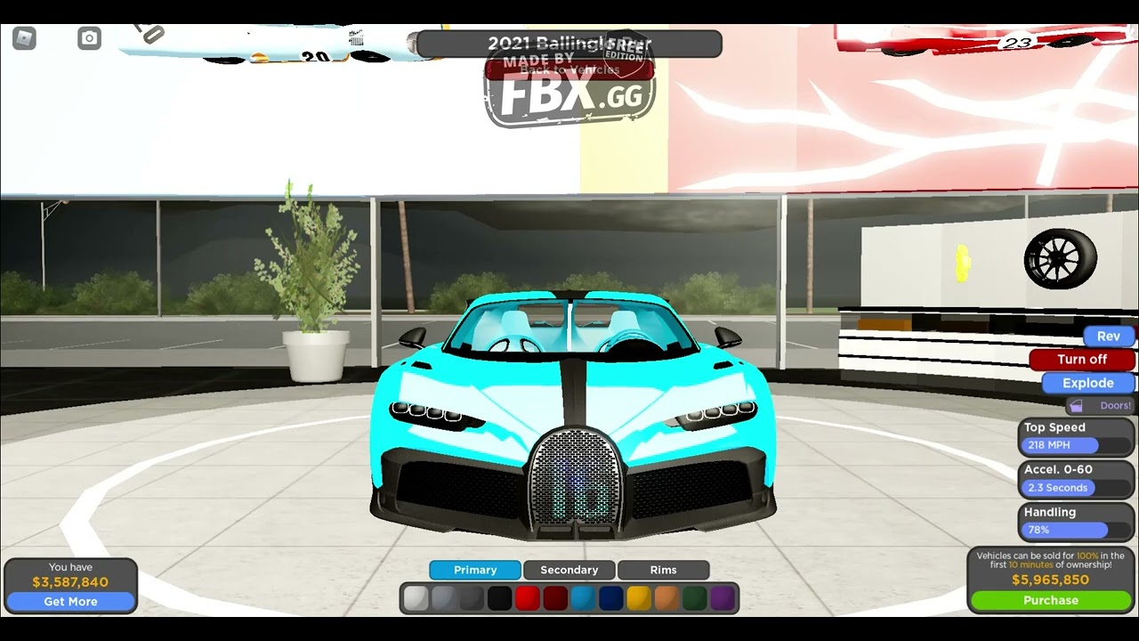 All Bugatti's in Roblox || Driving Empire