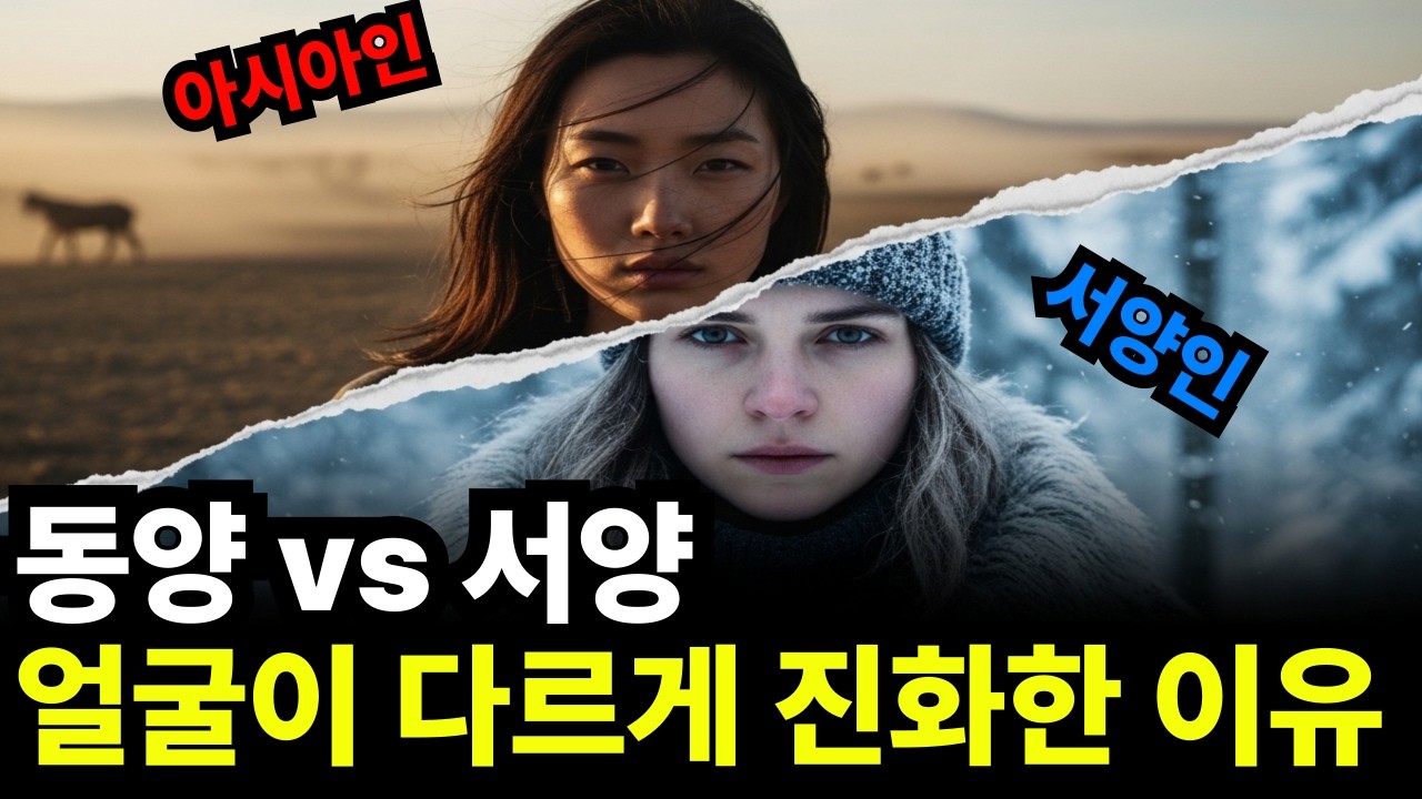 왜 동양인과 서양인은 이토록 다르게 생겼을까? (기능적 진화의 모든 것)