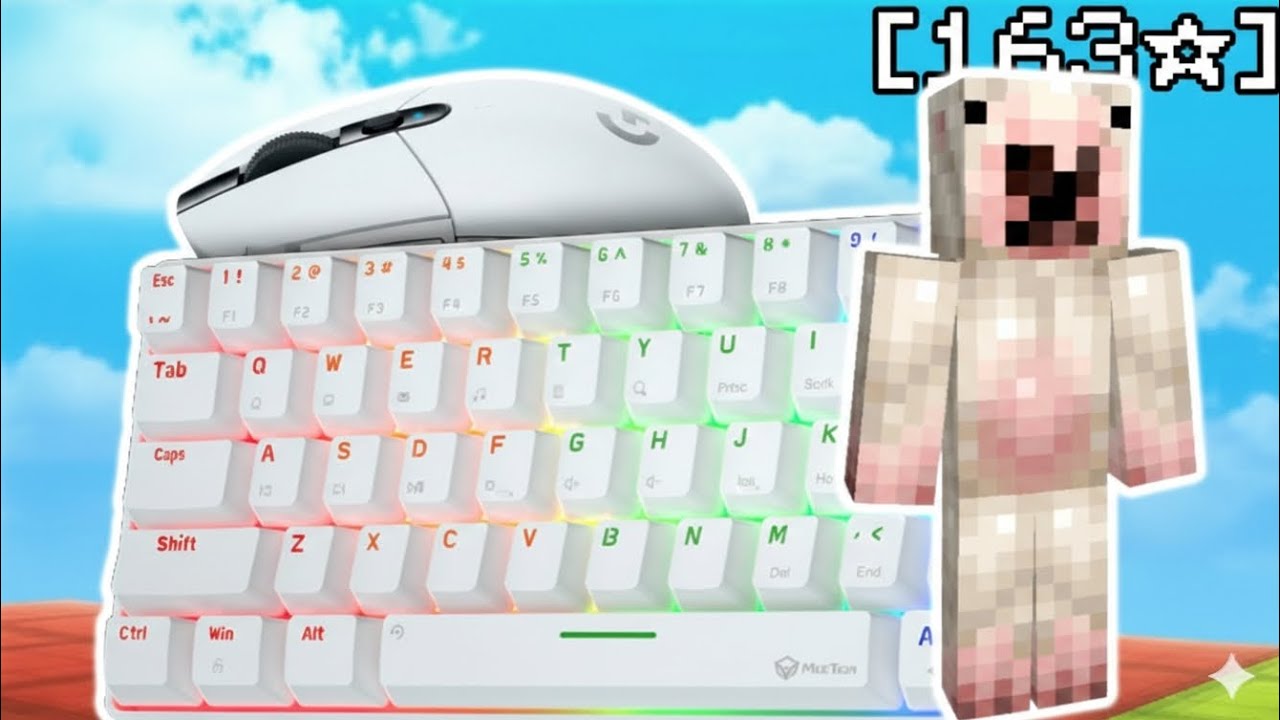 CLICKY Keyboard & Mouse ASMR Sound | Hypixel Bedwars