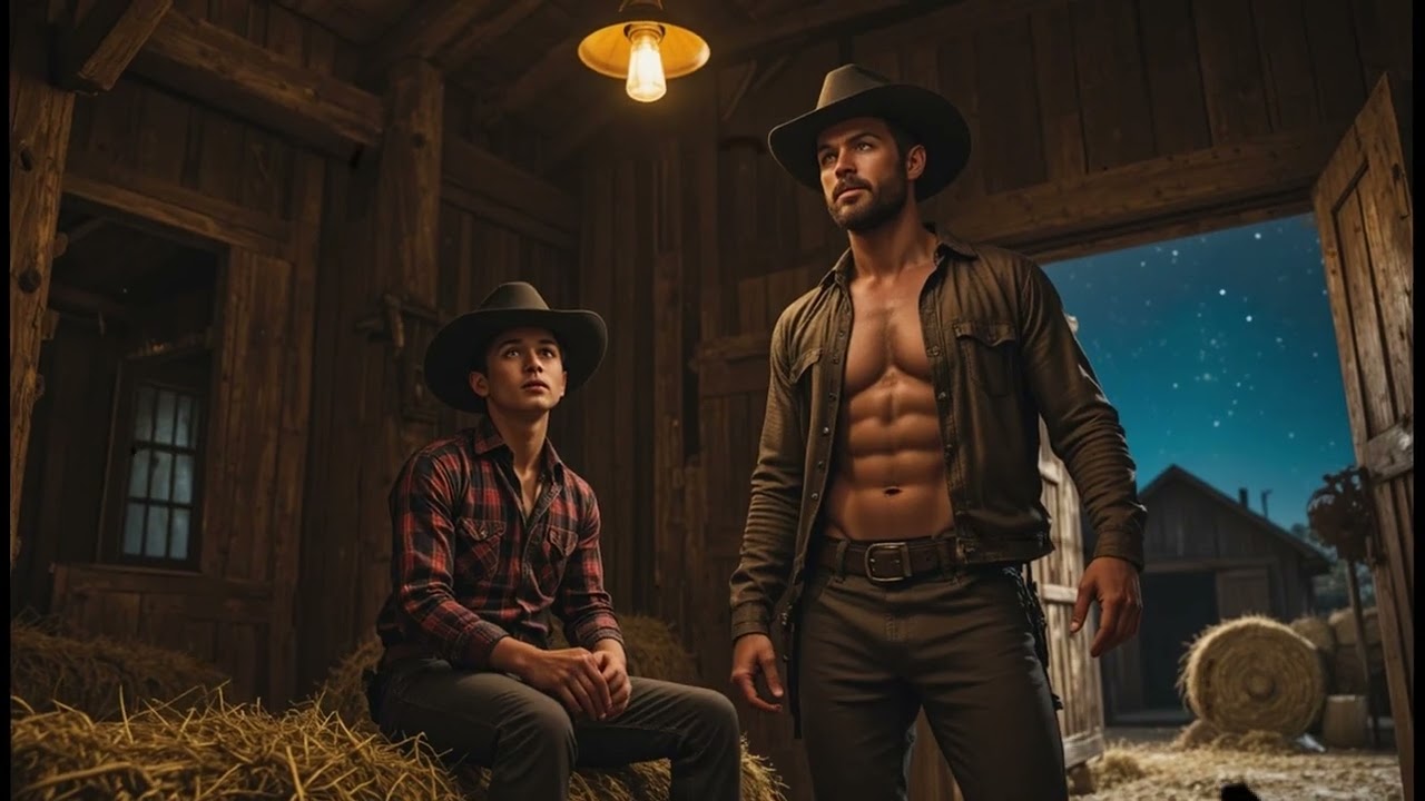 Auf der Ranch sagte der Cowboy: „Kommt in den Stall, ich habe euch etwas Großes zu zeigen.“