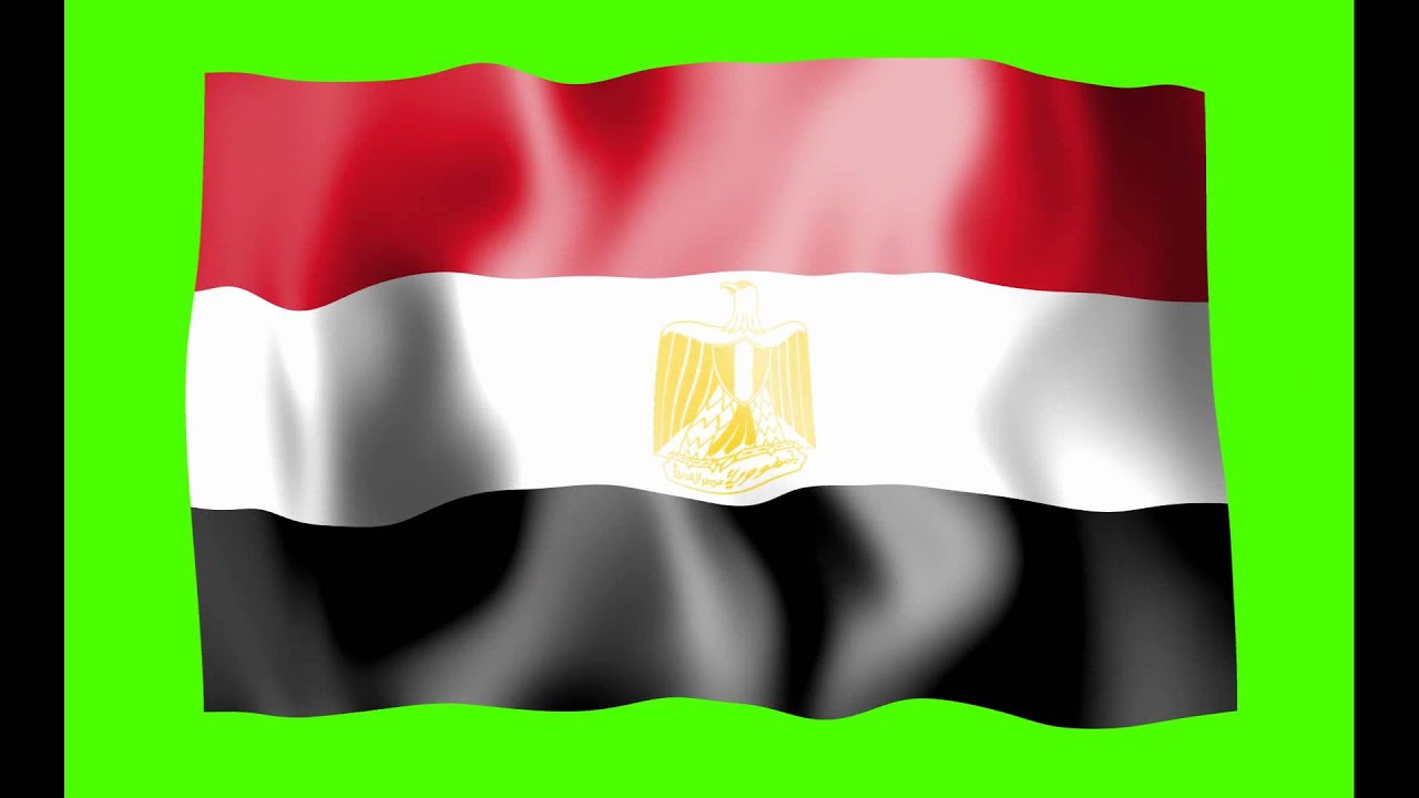Egypt Waving Flag Green Screen Animation - Free Royalty Footage.flv