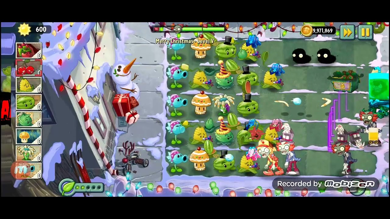 Plants Vs Zombies 2 Alternate UniverZ - Merry Christmas - Level V - The last day.