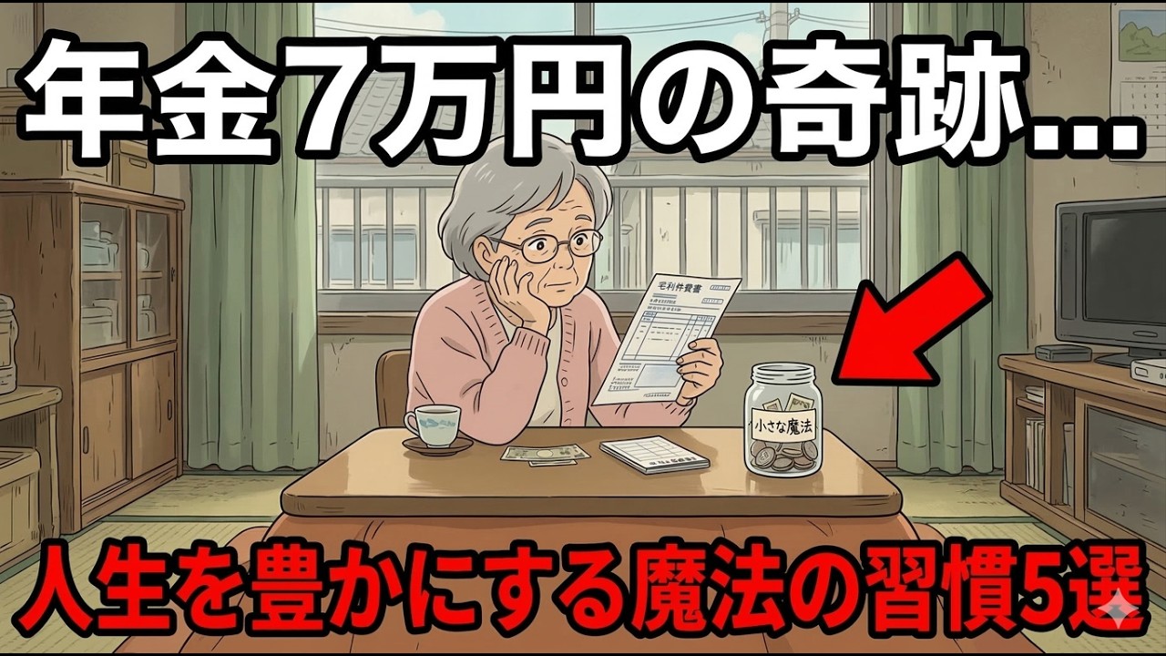 【年金7万円の奇跡】築40年の団地暮らしでも毎日が天国。お金をかけずに人生を豊かにする「小さな魔法の習慣5選」【シニア朗読雑学】