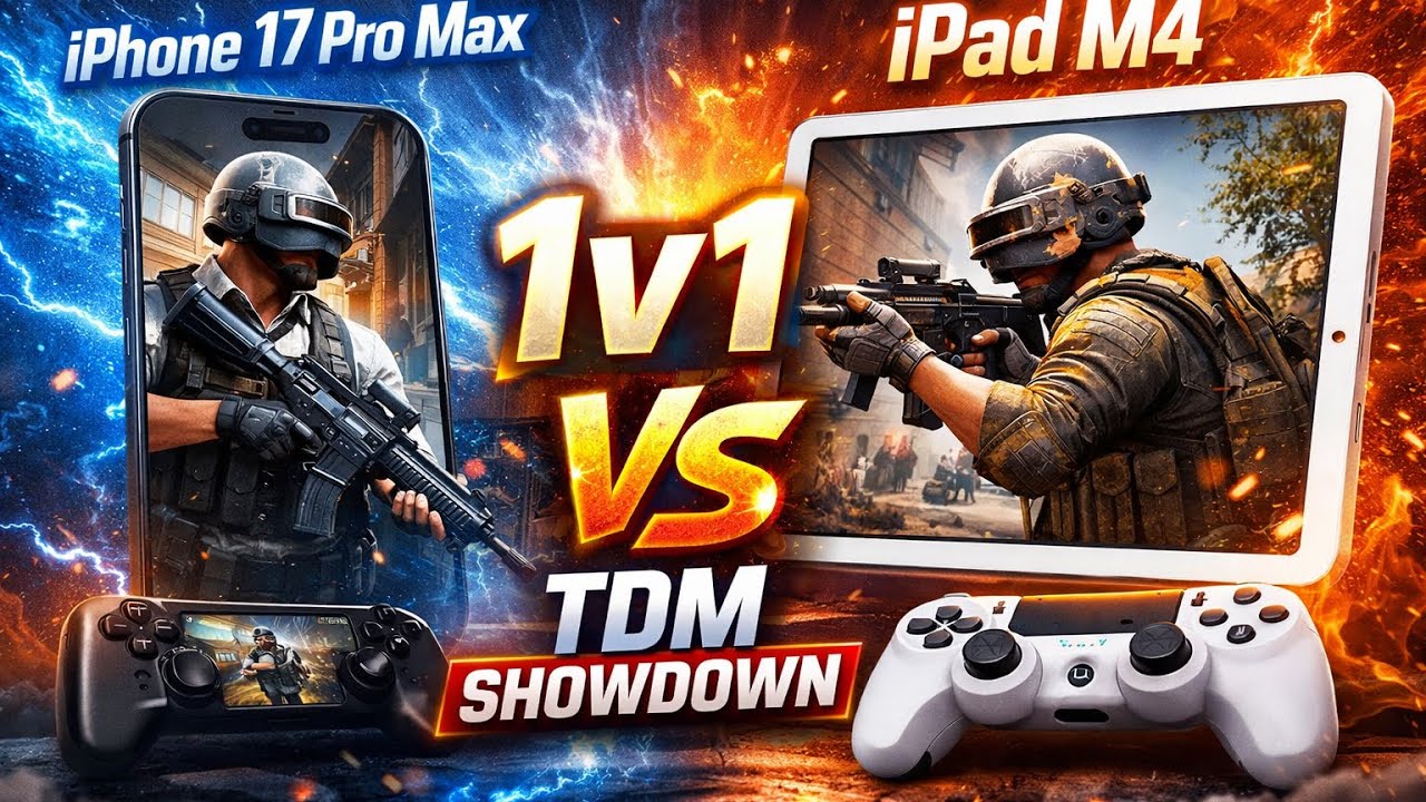 iPad M4 vs iPhone 17 Pro Max 😱 TDM 1v1 Test | Who Wins? 🔥