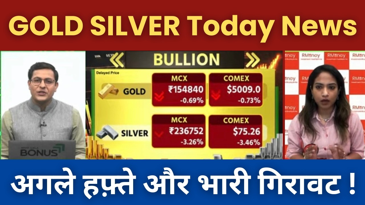 Gold Silver Latest News | सोना चांदी में अगले हफ्ते और भारी गिरावट? gold, silver buy/sell