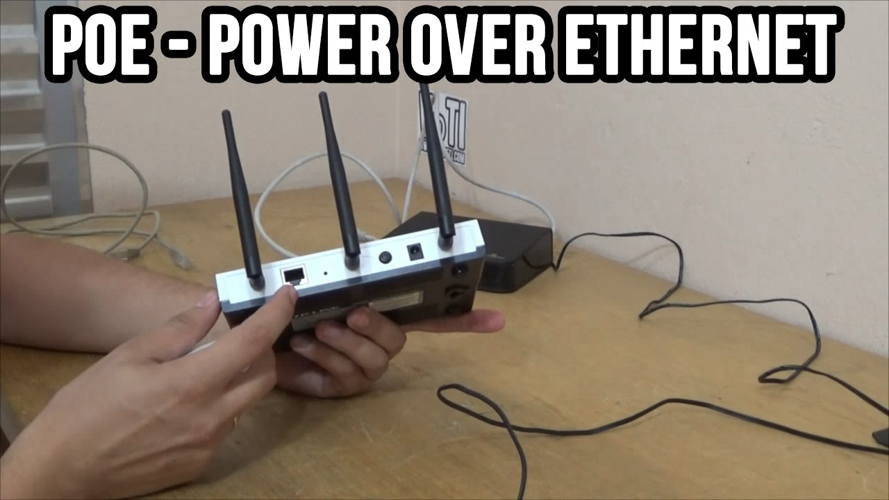 O que é POE? - Power Over Ethernet - Exemplo prático - Roteador / Access point