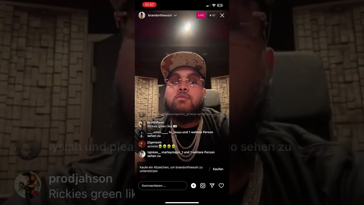 BRANDON FINESSIN 🤑 INSTAGRAM LIVE