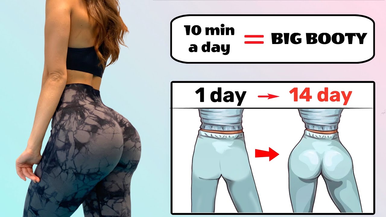 Best Booty Workout for Butt Growth in Just 10 Min/Day at Home 🔥 100% EFFECTIVE & FAST RESULT 🍑