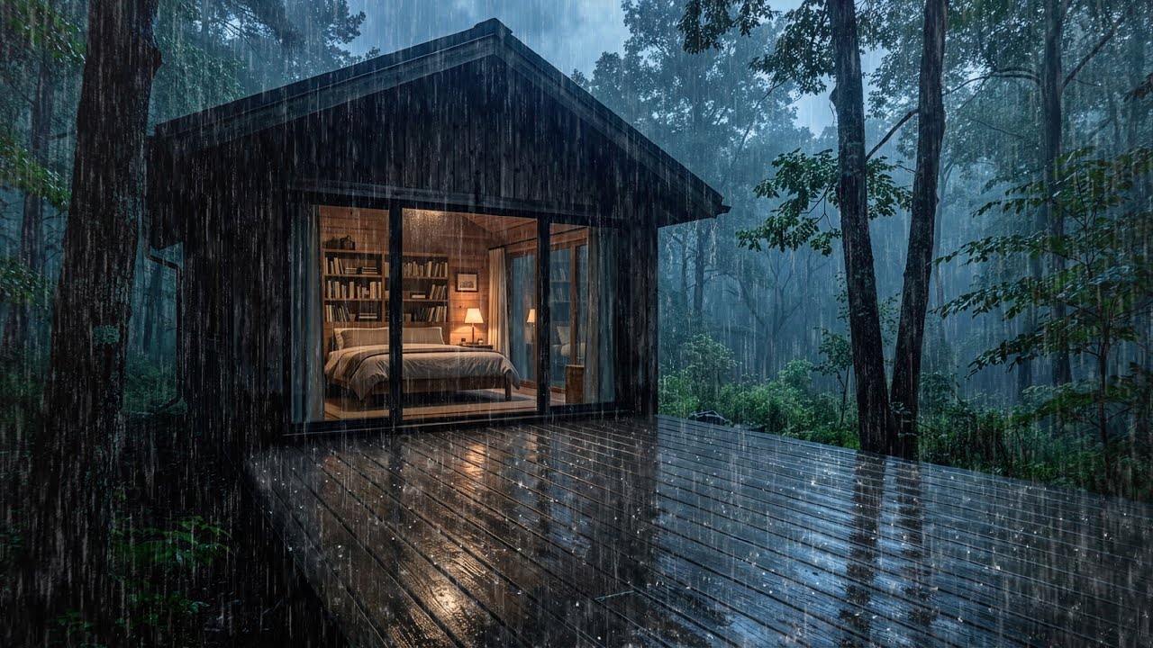 🌧️ Rain Sounds for Sleeping – Heavy Rain White Noise for Deep Sleep
