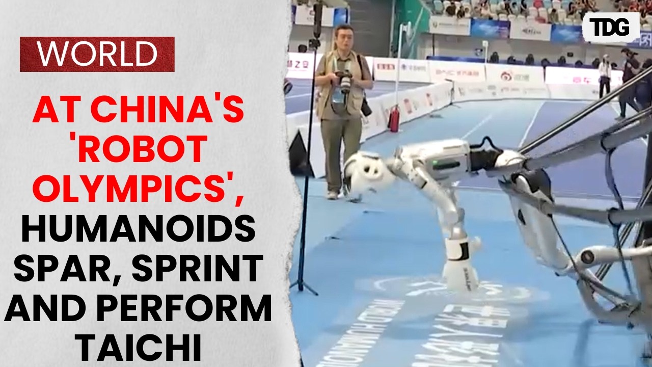 At China's 'robot Olympics', humanoids spar, sprint and perform taichi