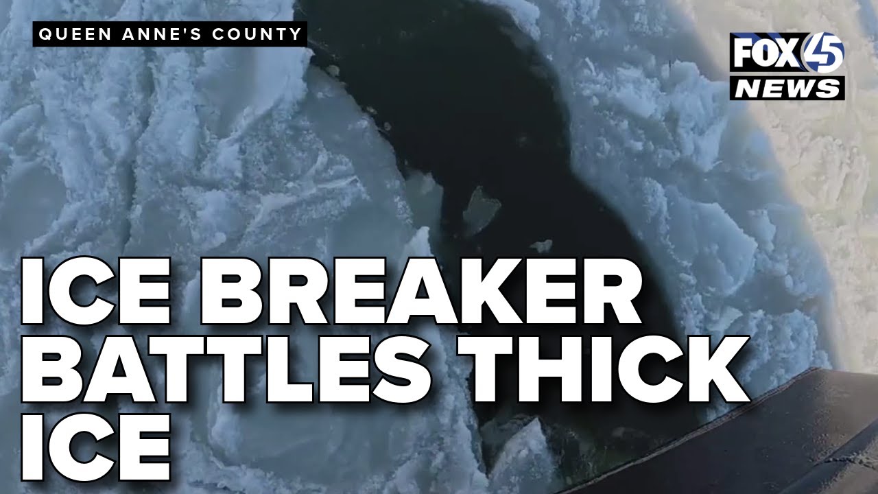 Ice breaker buoy tender battles thick ice to keep Queen Anne's County waters navigable