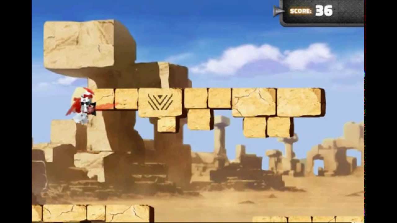 Playing Bravenwolf's Run on tenkaiknights.com