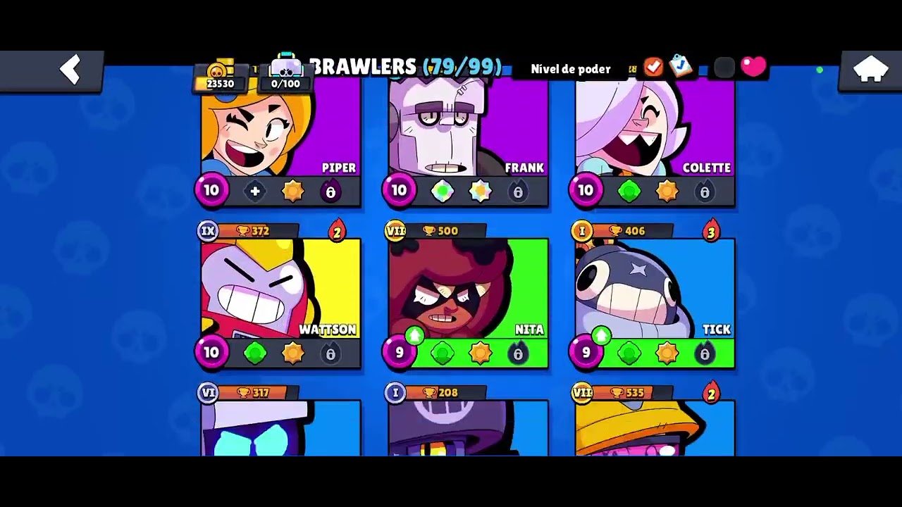 JOGANDO BLAWL STARS | TENTANDO PEGA 30K DE TROFÉUS 