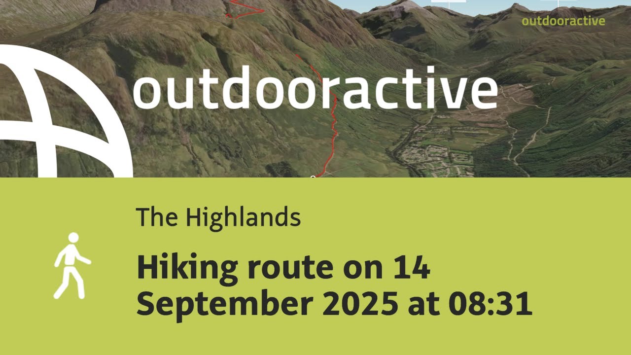 Hiking route on 14 September 2025 at 08:31