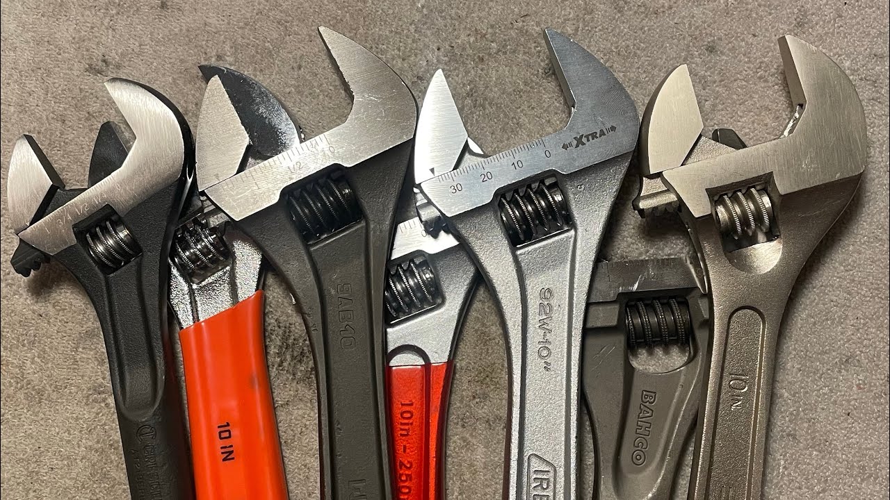 Adjustable Wrenches (ft. Crescent, Wright, Klein, Irega, Bahco, SK) Made in USA, Spain, and China