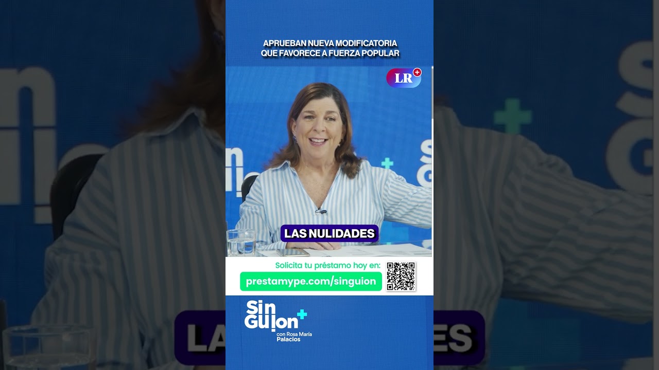 APRUEBAN NUEVA MODIFICATORIA QUE FAVORECE A FUERZA POPULAR&nbsp;#SinGuion #shorts