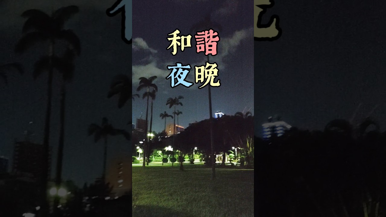 台北的天空｜如此和諧的夜晚｜228和平公園