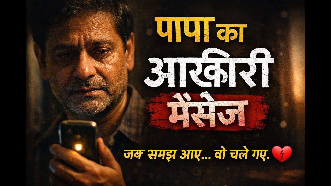पापा का आख़िरी मैसेज 😭 | जब समझ आए… वो चले गए | Emotional Father Son Story