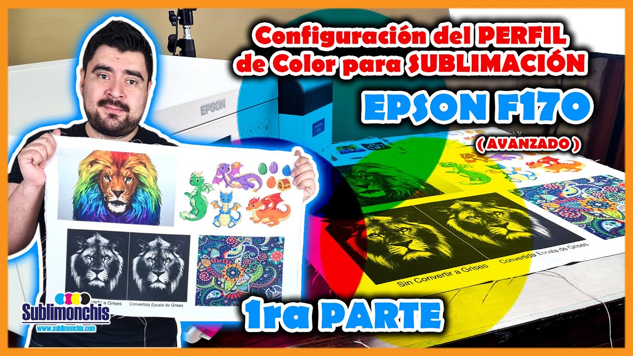 EPSON F170 💥 Configuracion del PERFIL de COLOR para SUBLIMACION💥【Avanzado -1ra Parte】