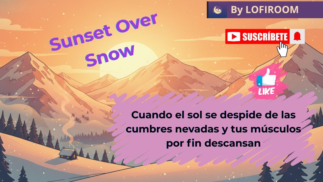 Lofi Beats para Después de Esquiar ❄️ | Sunset Chill Music | Atardecer en la Montaña