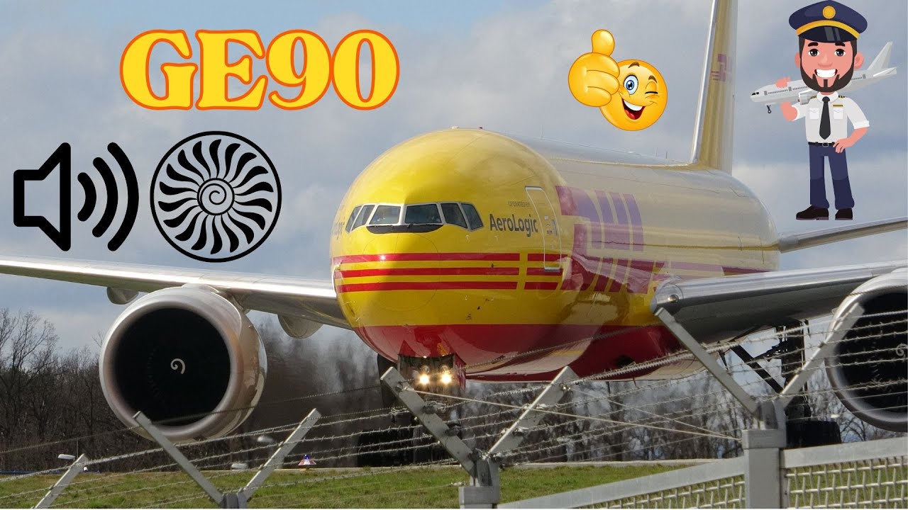 AeroLogic Piloten &uuml;berraschen uns mit einer Extra GE90 Sound Einlage FRA Startbahn West
