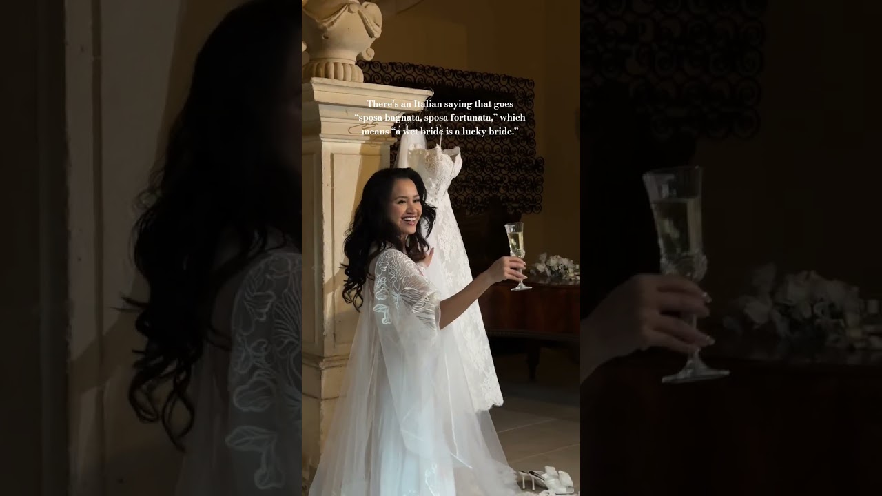 #italianwedding #fairytalewedding #bridegettingready #rainyweddingday #bridalmorning