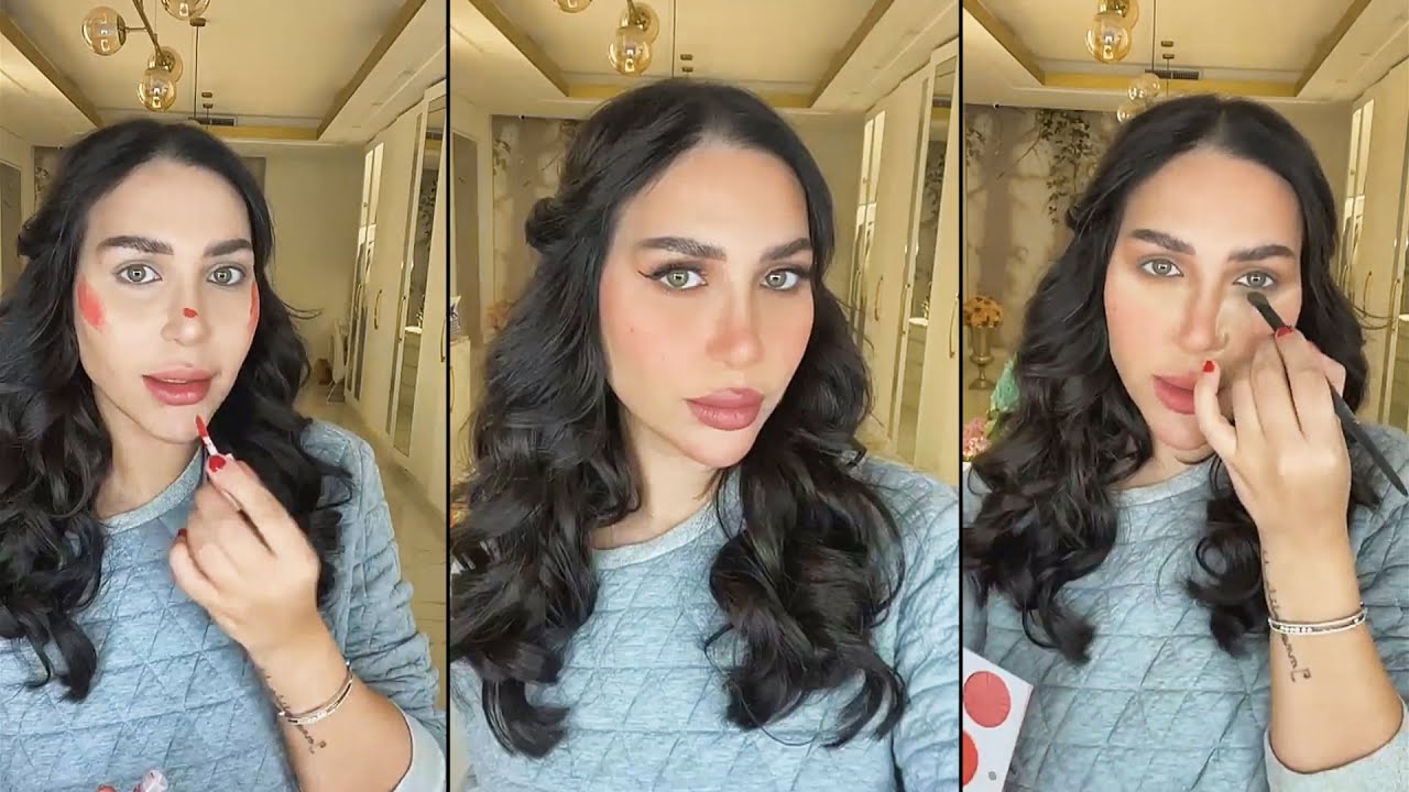 دكتوره خلود ميك اب تتوريال لوك رمضاني ناعم💙