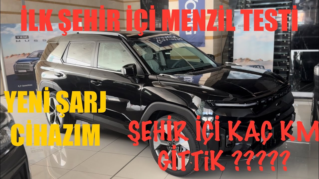 SSANGYONG KGM TORRES EVX İLK ŞEHİR İÇİ MENZİL TESTİM #menzil #şehiriçimenzil #torresevx #ssangyong