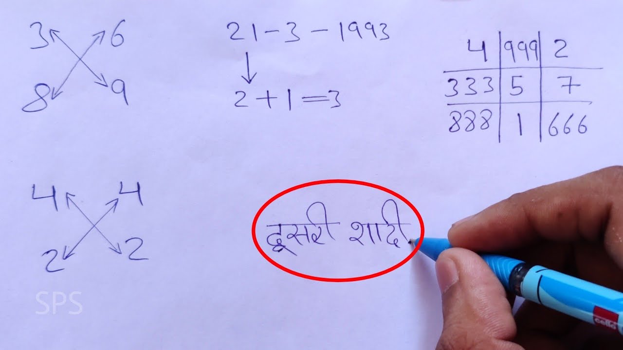 Birth date से जाने आपकी दूसरी शादी होगी या नहीं, Second marriage by numerology Lo shu grid