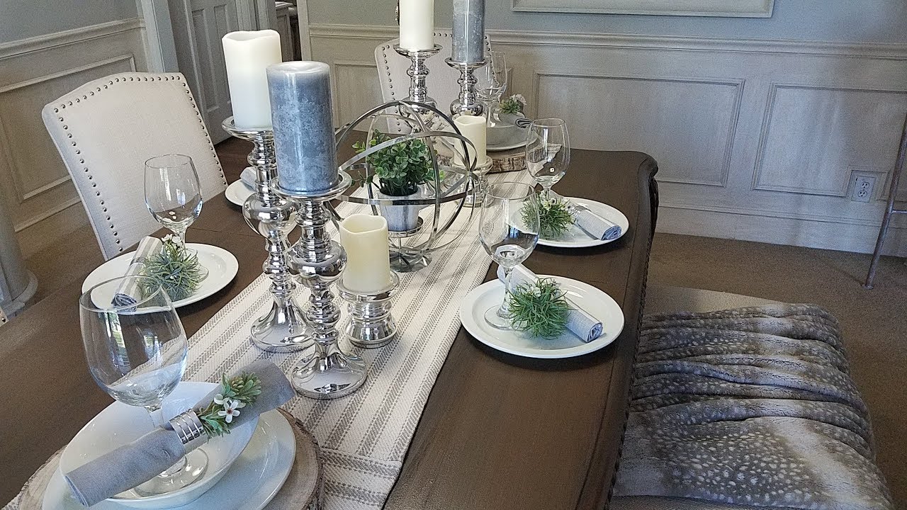 Centerpiece And Tablescape Ideas/ Farmhouse/ Rustic Glam/ Glam