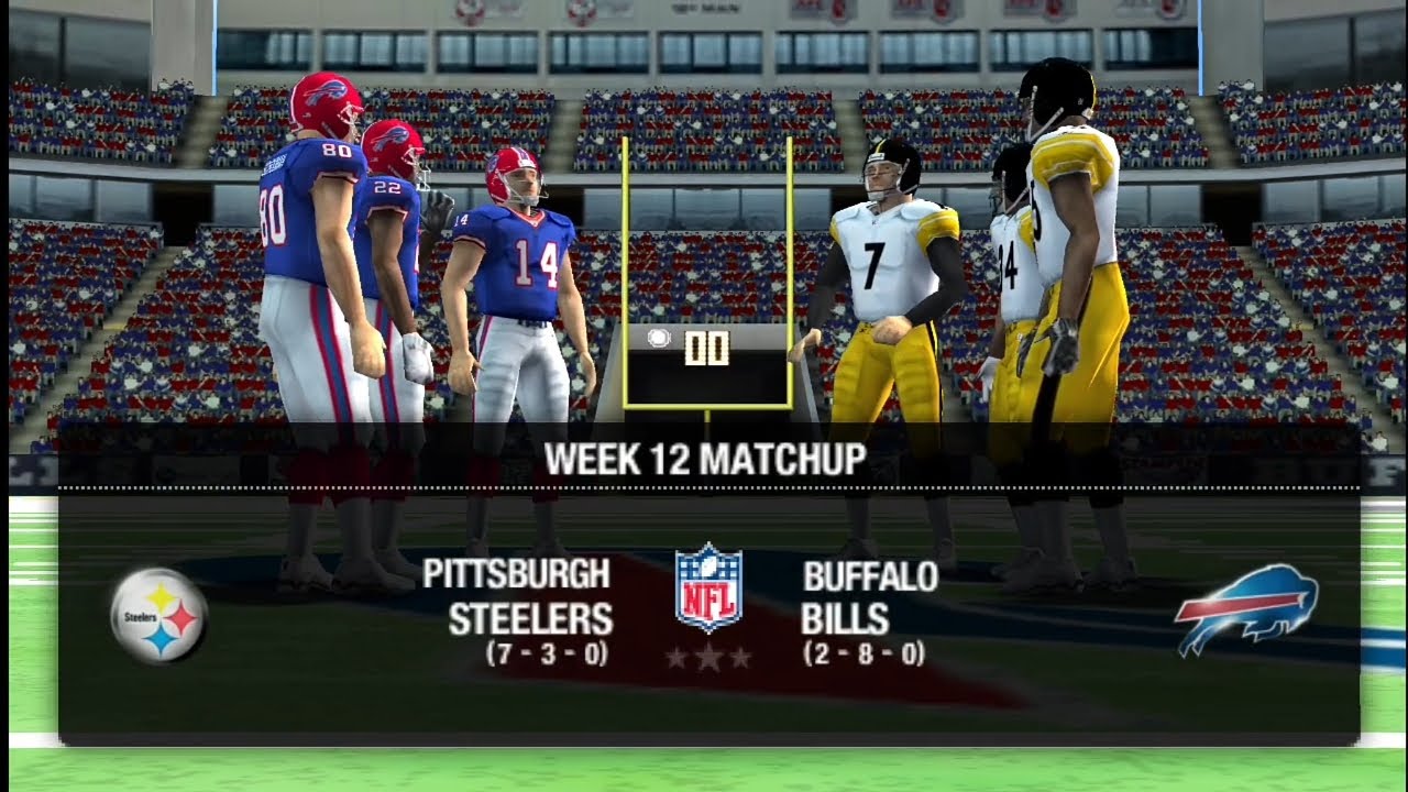 Madden 11 PSP [Режим франшизы Steelers] 12-я неделя против Bills
