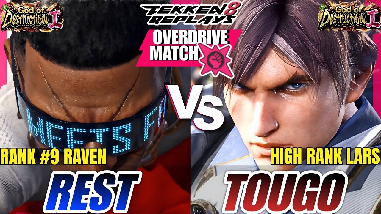 Tekken 8 - Rest (Raven) vs Tougo (Lars) - High Level Ranked Match Replay